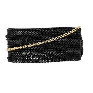 Sterling Silver 18K Yellow Gold Multi-Strand Box Chain Bracelet, David Yurman